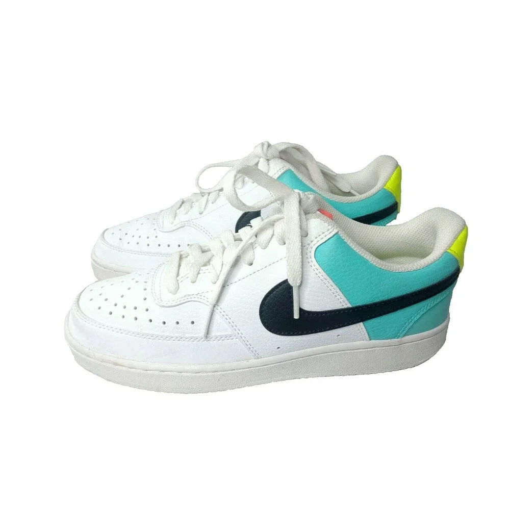 Nike Court Vision Tennis Shoes Women's Size 8~White Multicolor